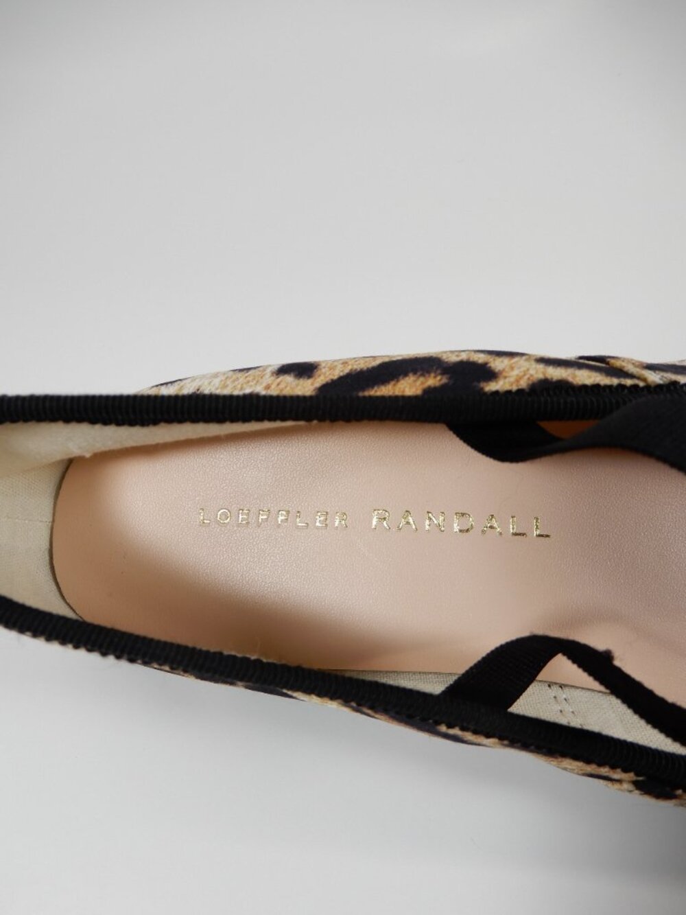 LOEFFLER RANDALL Leonie Soft Ballet Flats Size 7 Leopard Jersey Bow NEW - Picture 11 of 13